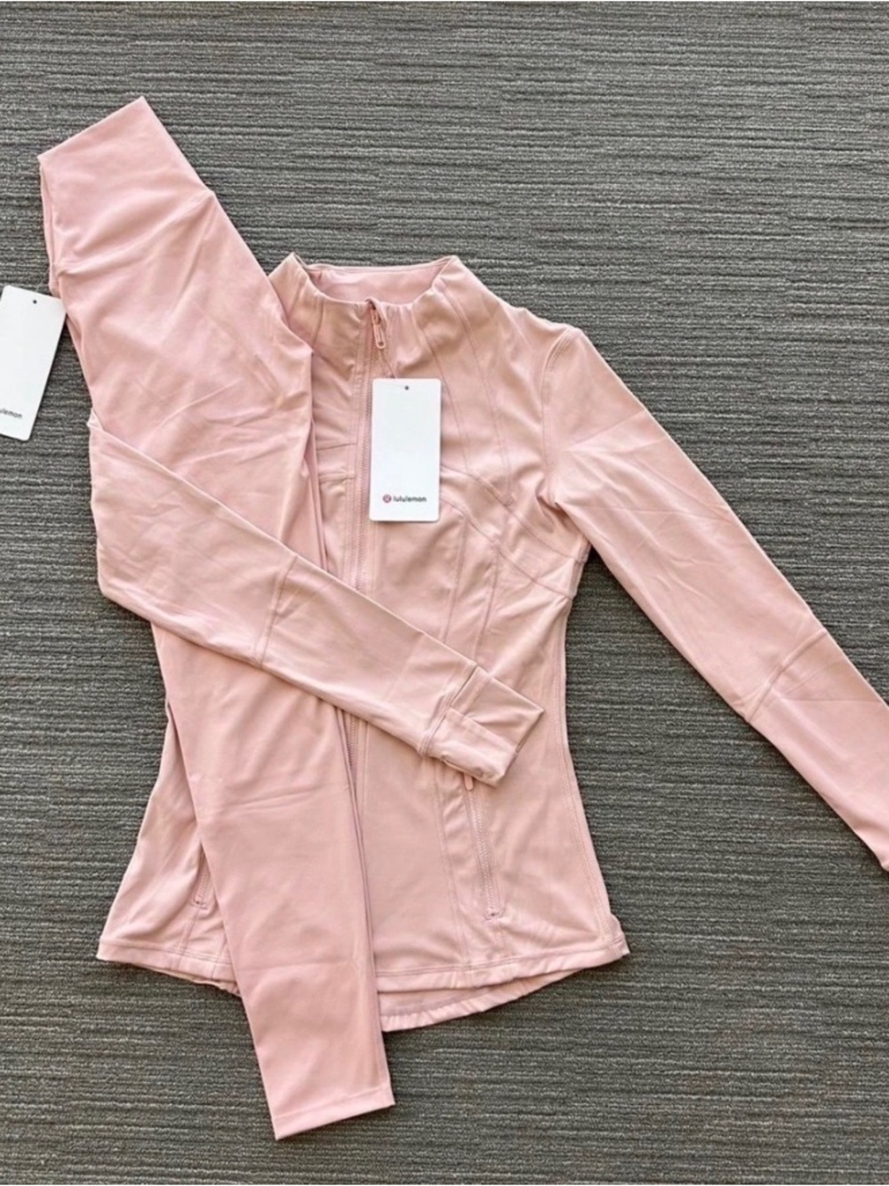 lululemon athletica FULL SET Blush Pink Full-Zip Athletic Jacket and leggings